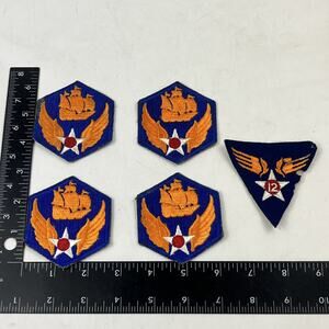 Vintage USAAF 12th Air Force Patch Lot 5 WWII Shoulder Sleeve Insignia SSI